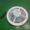 NEWDAYS brand cross-border new bedroom fan lamp, seven-blade detachable lamp head/ceiling-mounted outdoor courtyard energy-saving lighting, remote control dimming, waterproof and dustproof, best-selling fan details Picture